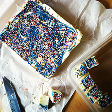 birthday cake fudge