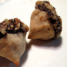 vegan acorn cookies