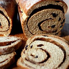 vegan raisin bread