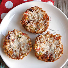 vegan crust-less quiche bites