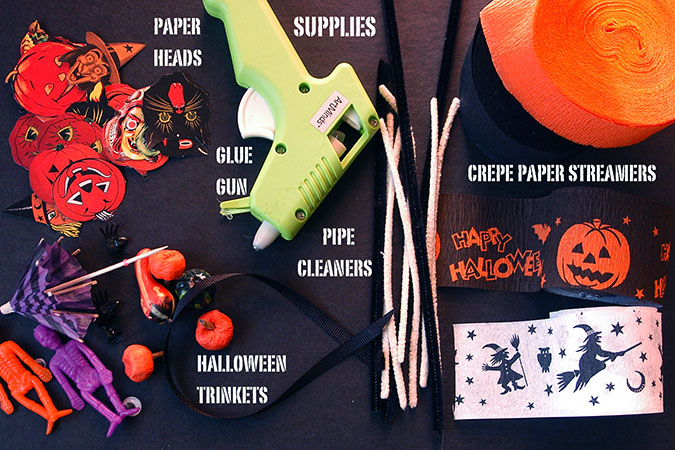 halloween pipe cleaner pals DIY - mypapercrane.com halloween craft