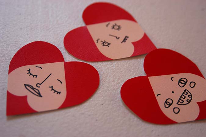 playing card valentines DIY - mypapercrane.com
