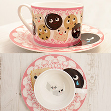 cookie tea cup set -click for art collaboration