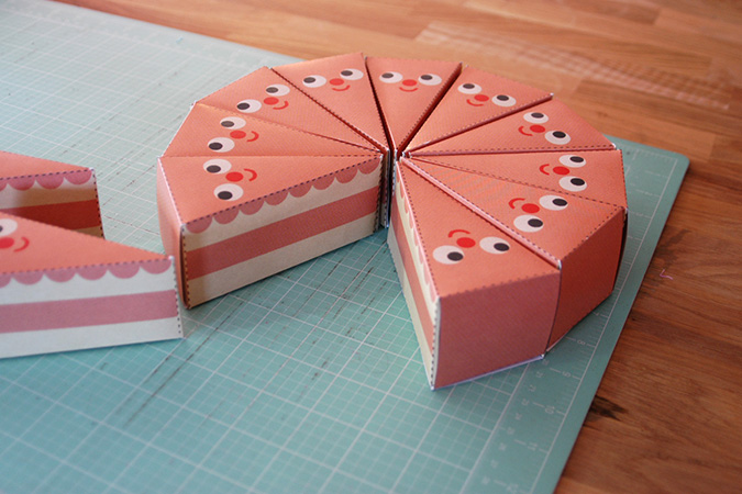 Cake Slice Treat Boxes paper craft DIY – My Paper Crane
