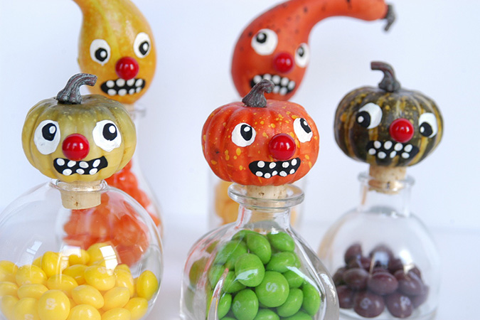 Gourd Guy Jars DIY