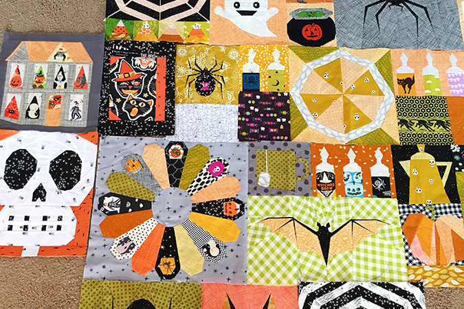 Halloween Quilt progress